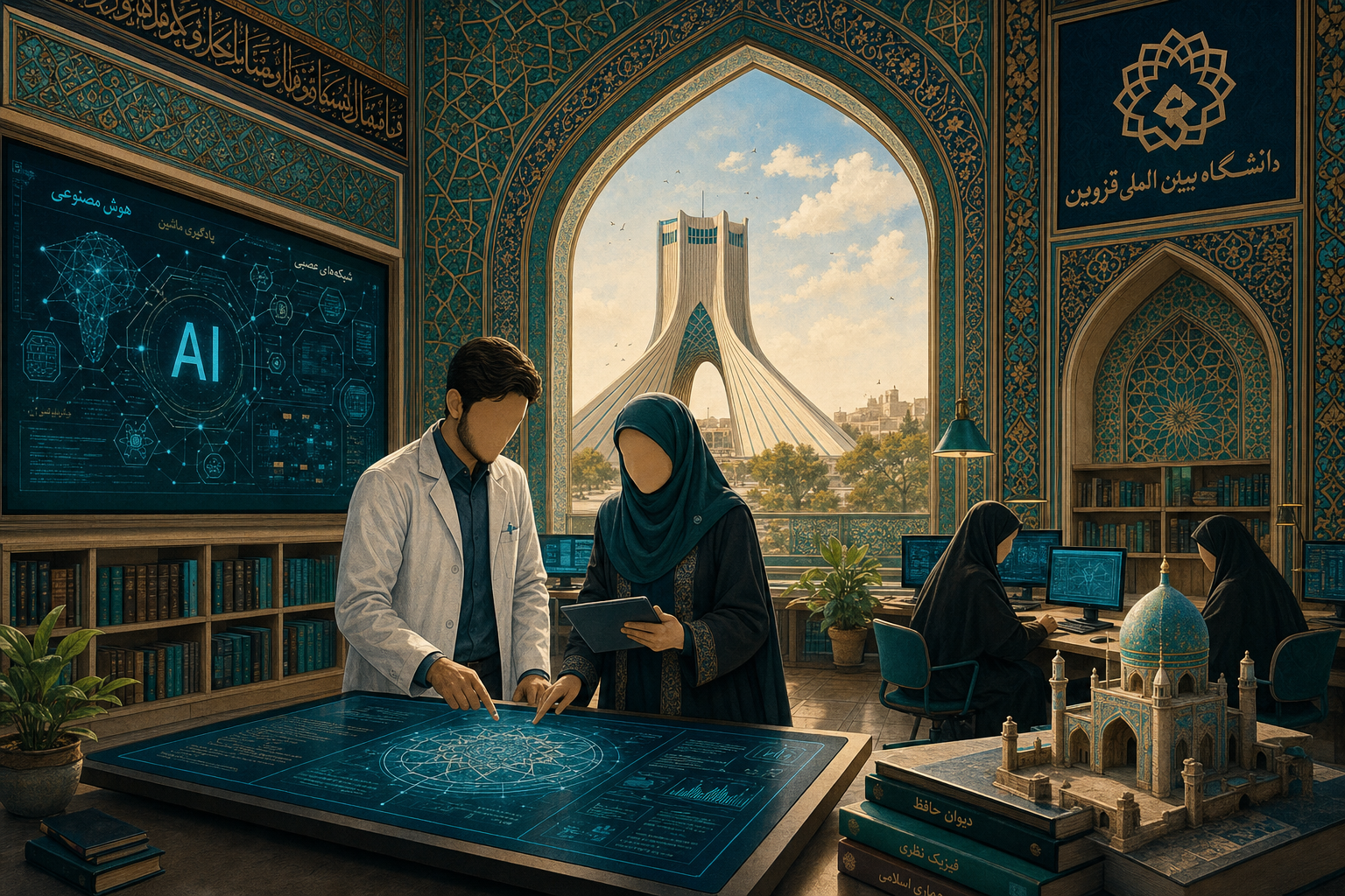 پردیس قزوین و آزمایشگاه AI